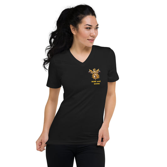 Unisex Rise and Shine V-Neck T-Shirt